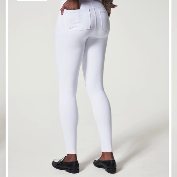 SPANX Jean-ish White Ankle Leggings Size XL - Picture 5 of 15